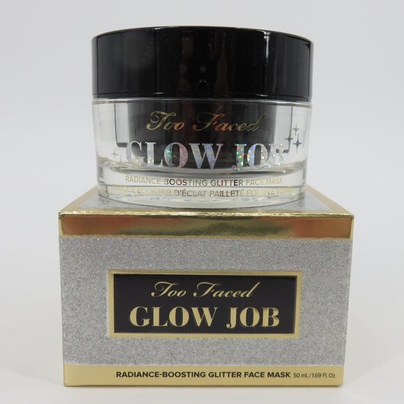 Too Faced Glow Job Radiance Boosting Glitter Face Mask 50mL NEW In Box NIB - Picture 2 of 9
